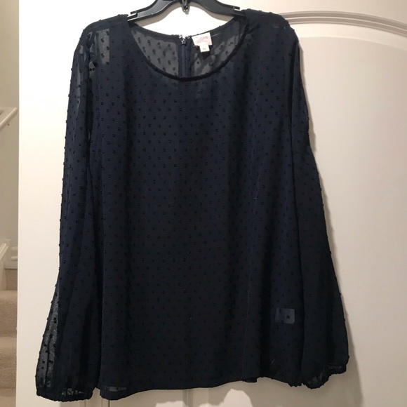 J. Crew Tops - J.CREW Swiss Dot Blouse